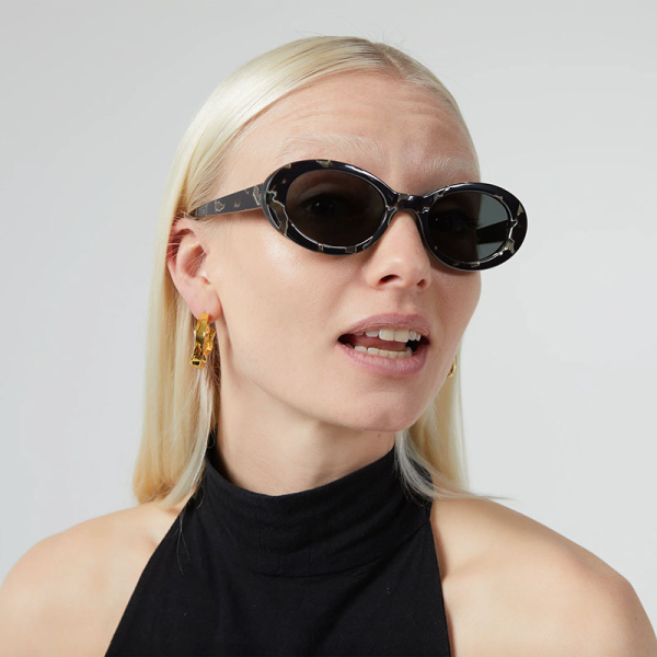 Komono Sunglasses Ana ink, blue-brown frame, lens blue-brow, style